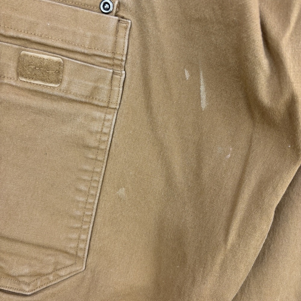 Duluth Pants Mens 38x31 Brown Flex Fire Hose Cargo Pockets Canvas Utility Work - Picture 4 of 15